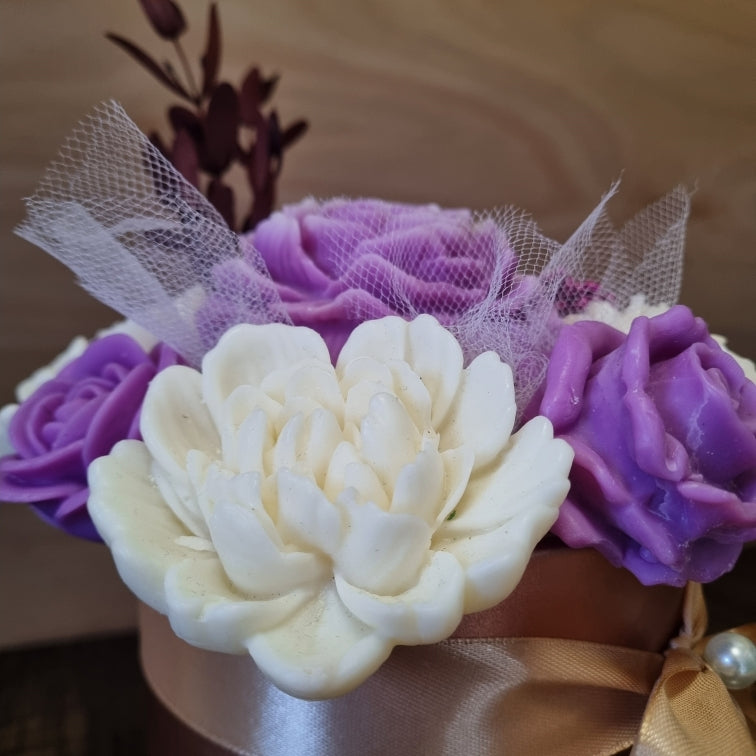 Bouquet de Fleurs Fondants en Cire de Soja et Olive